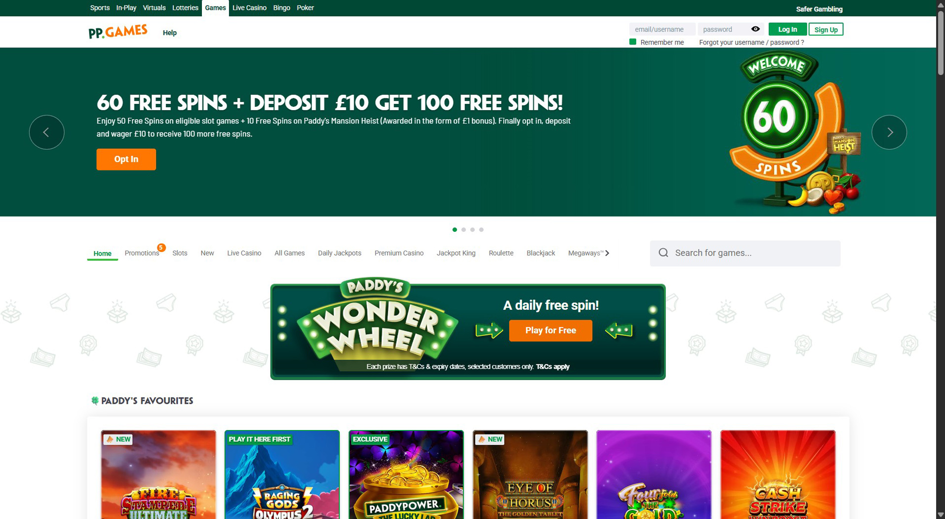 2. Paddy Power Games - Fast Jeton Casino Access
